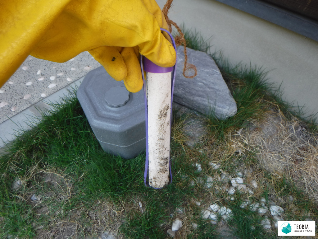 建物外周にベイト（毒餌）を設置